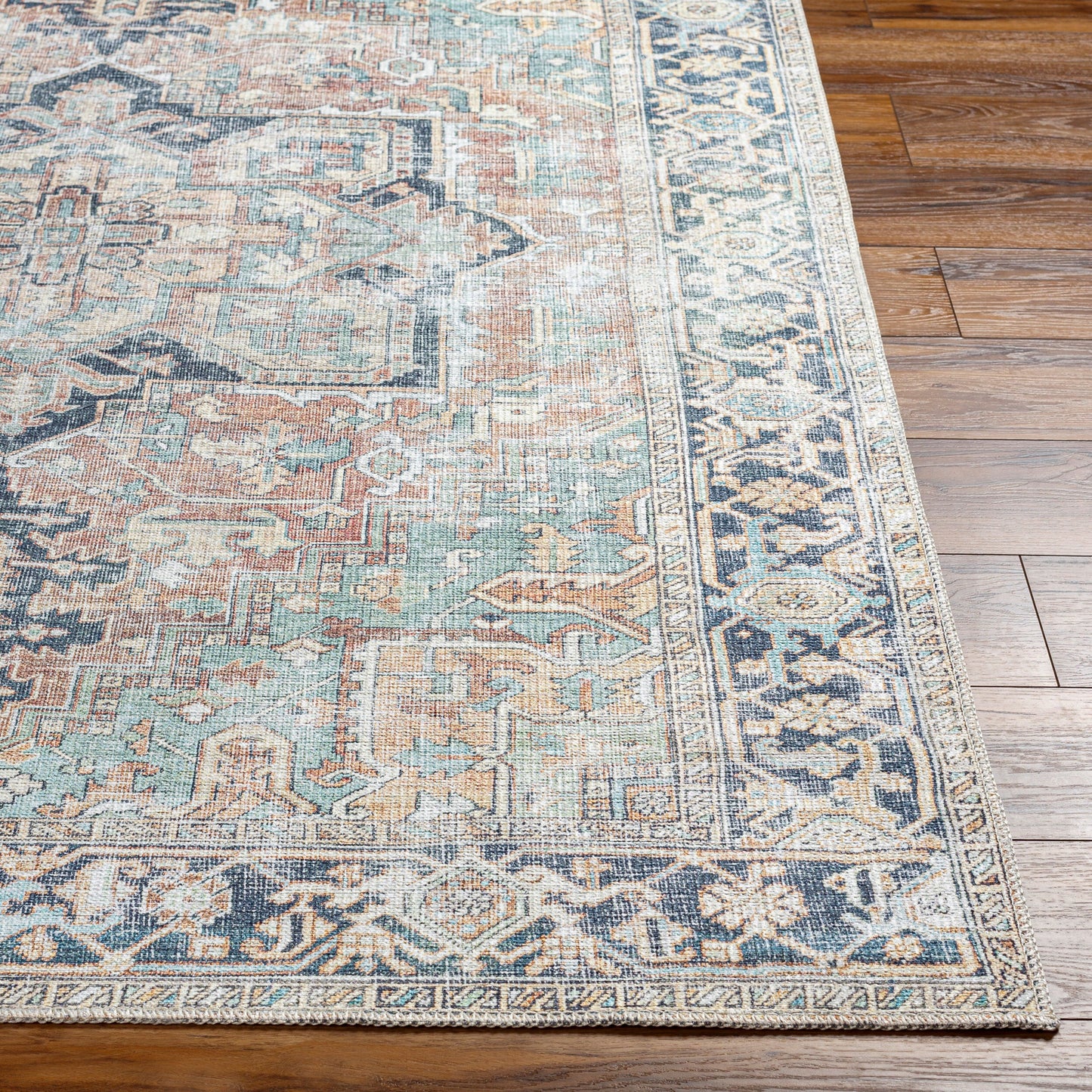 Kemer KMR-2307 9' x 12' Machine Woven Washable Area Rug