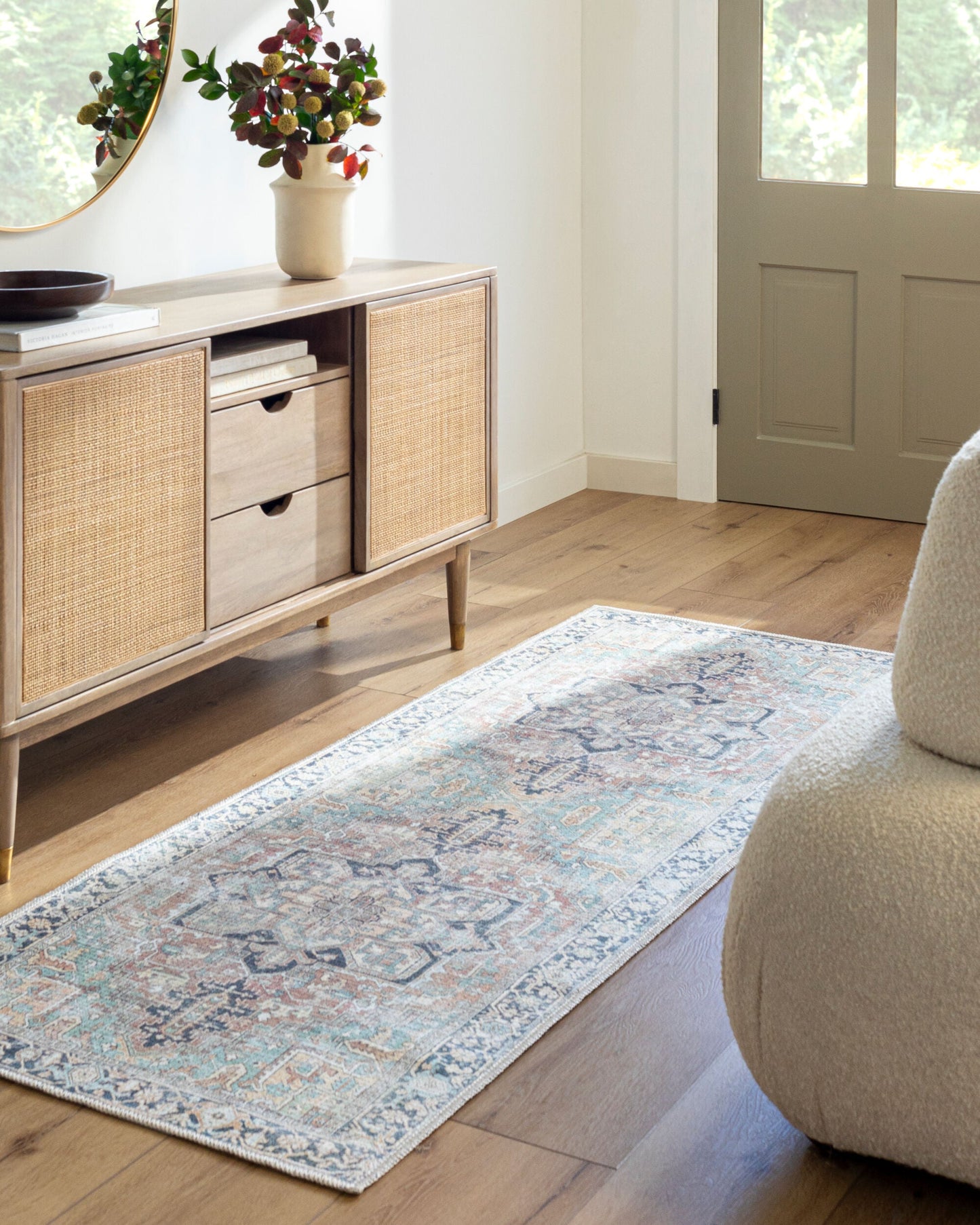 Kemer KMR-2307 9' x 12' Machine Woven Washable Area Rug
