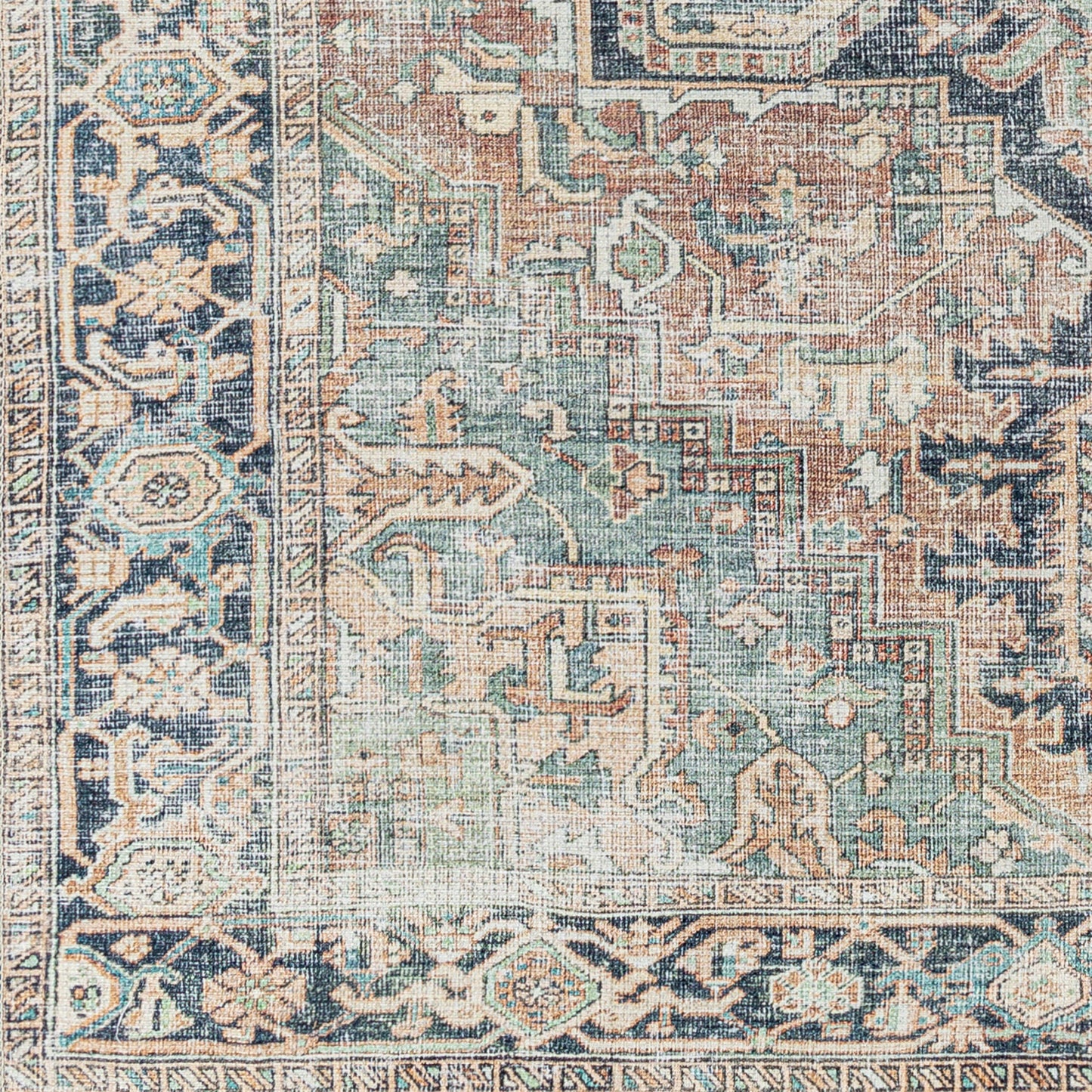 Kemer KMR-2307 9' x 12' Machine Woven Washable Area Rug