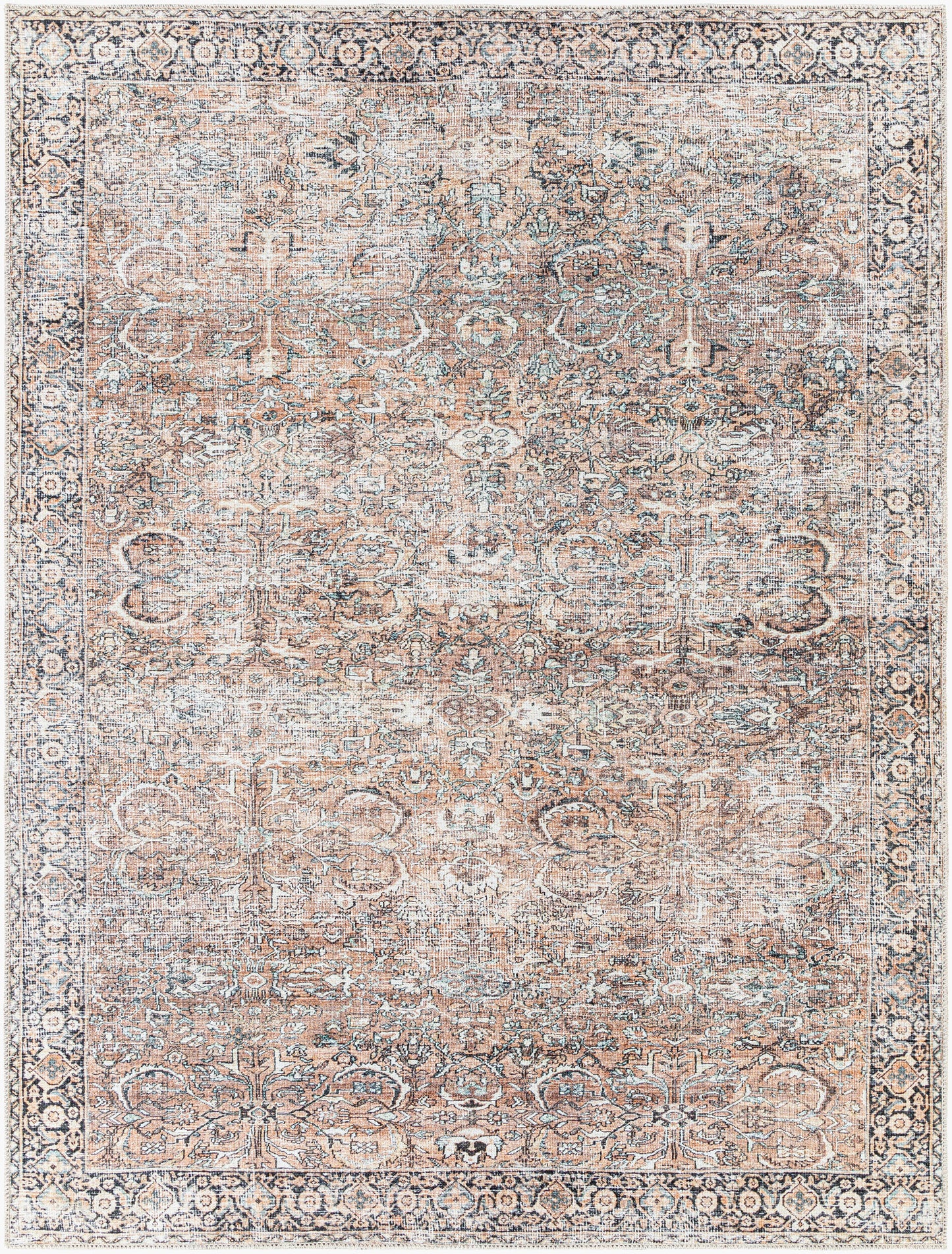 Kemer KMR-2308 5' x 7' Machine Woven Washable Area Rug