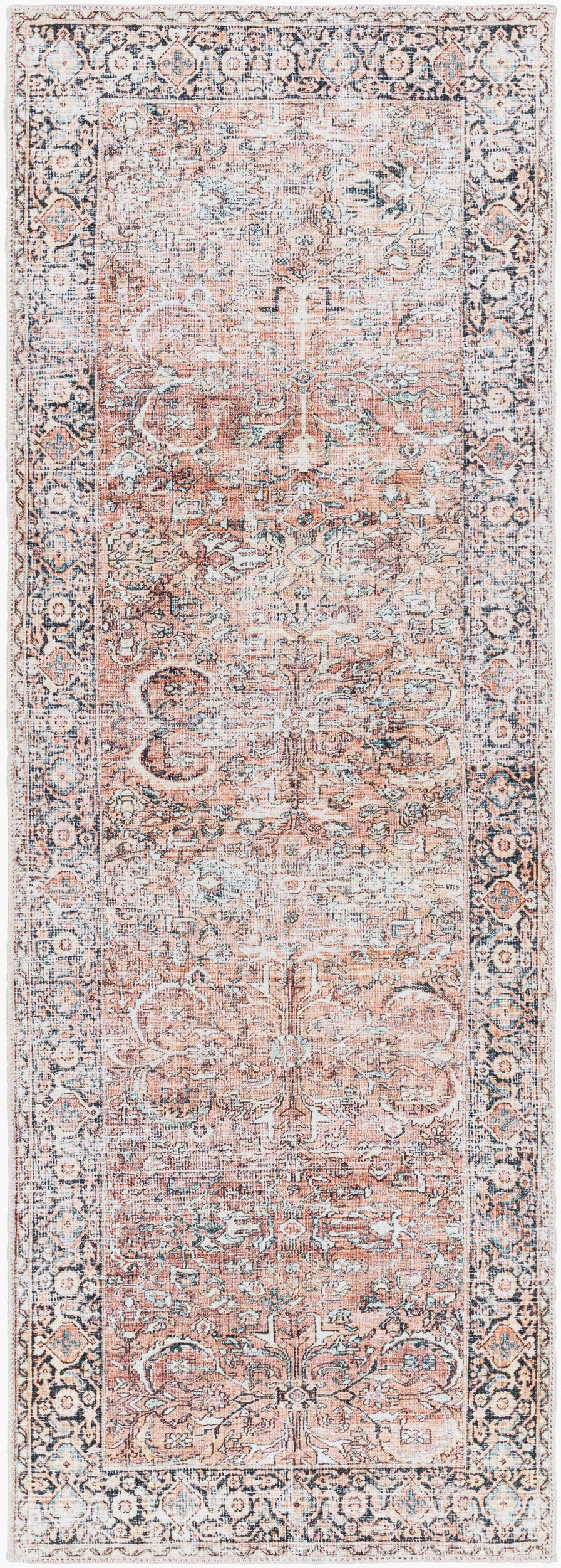 Kemer KMR-2309 7ft Runner Machine Woven Washable Runner Rug