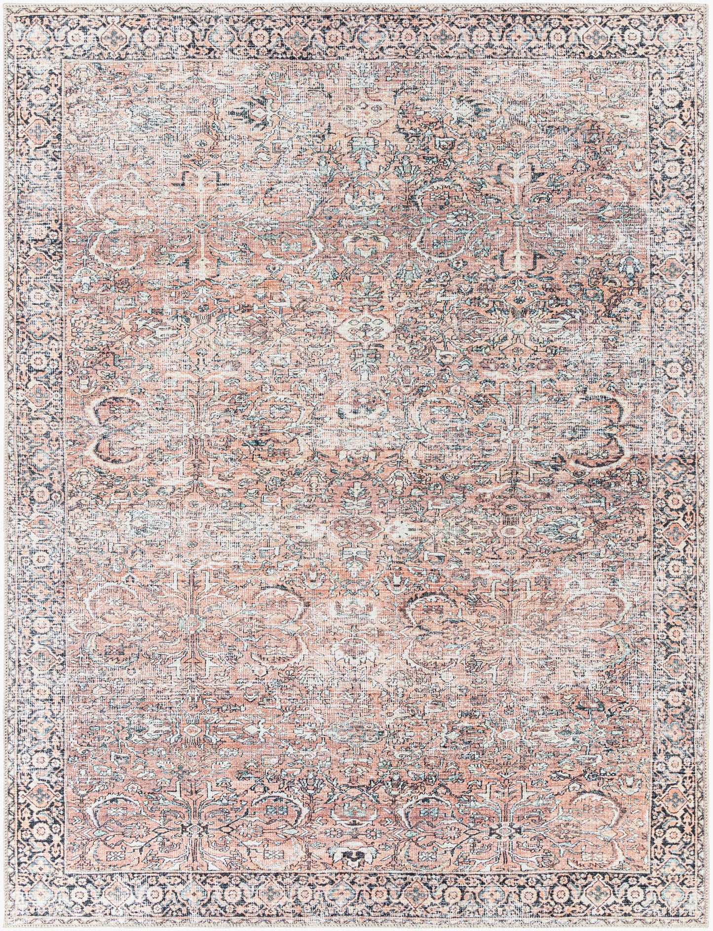 Kemer KMR-2309 9' x 12' Machine Woven Washable Area Rug