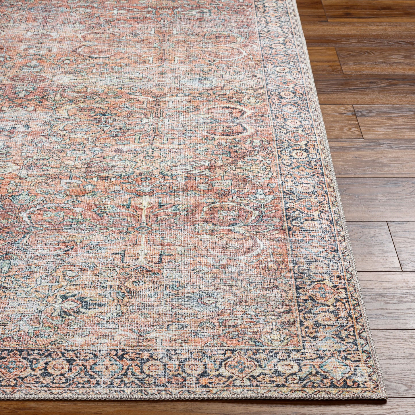 Kemer KMR-2309 7ft Runner Machine Woven Washable Runner Rug