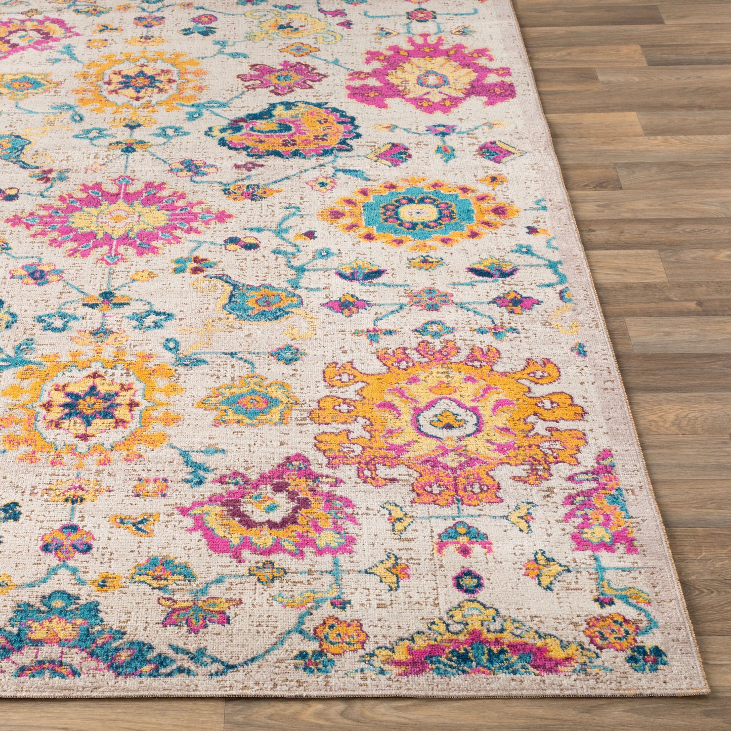 Konya KON-1014 Alfombra decorativa tejida a máquina de 2' x 3'