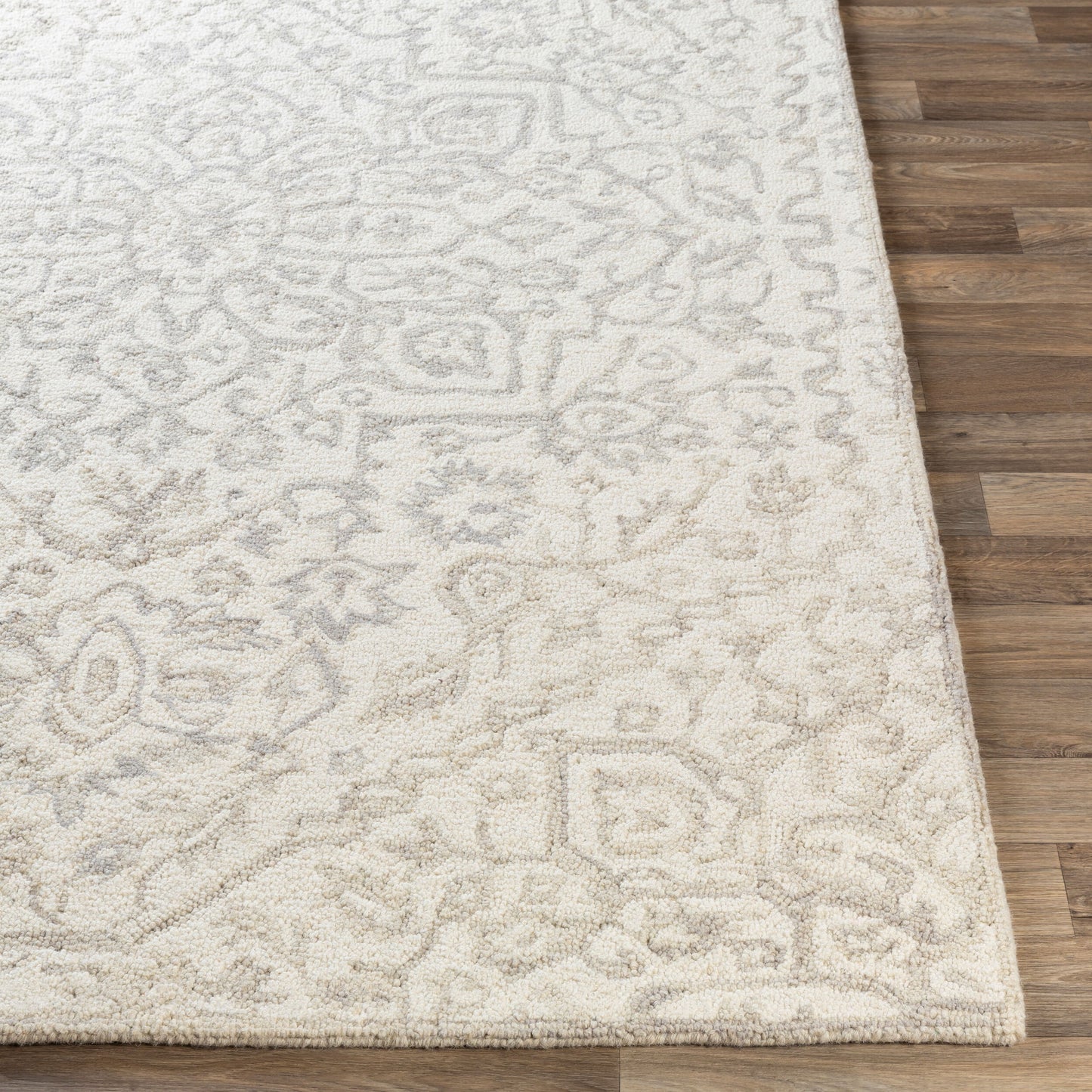 Alfombra decorativa de lana hecha a mano Kayseri KSR-2309 de 2' x 3'