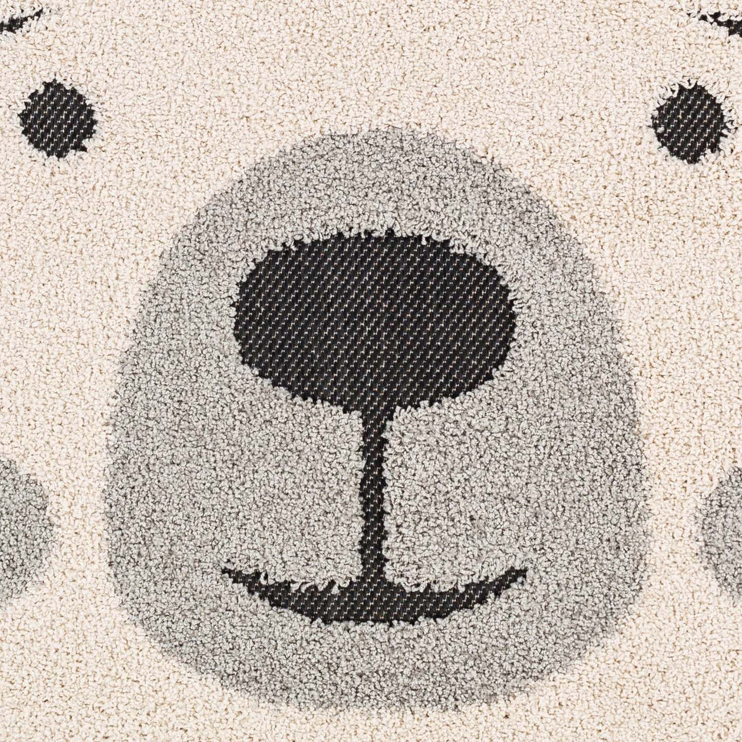 Kayra KYR-2305 4ft Round Machine Woven Indoor/Outdoor Accent Rug
