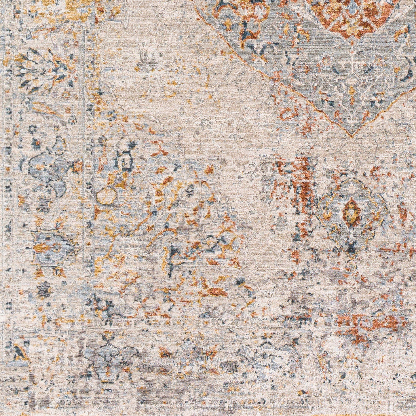 Laila LAA-2307 6ft Round Machine Woven Area Rug