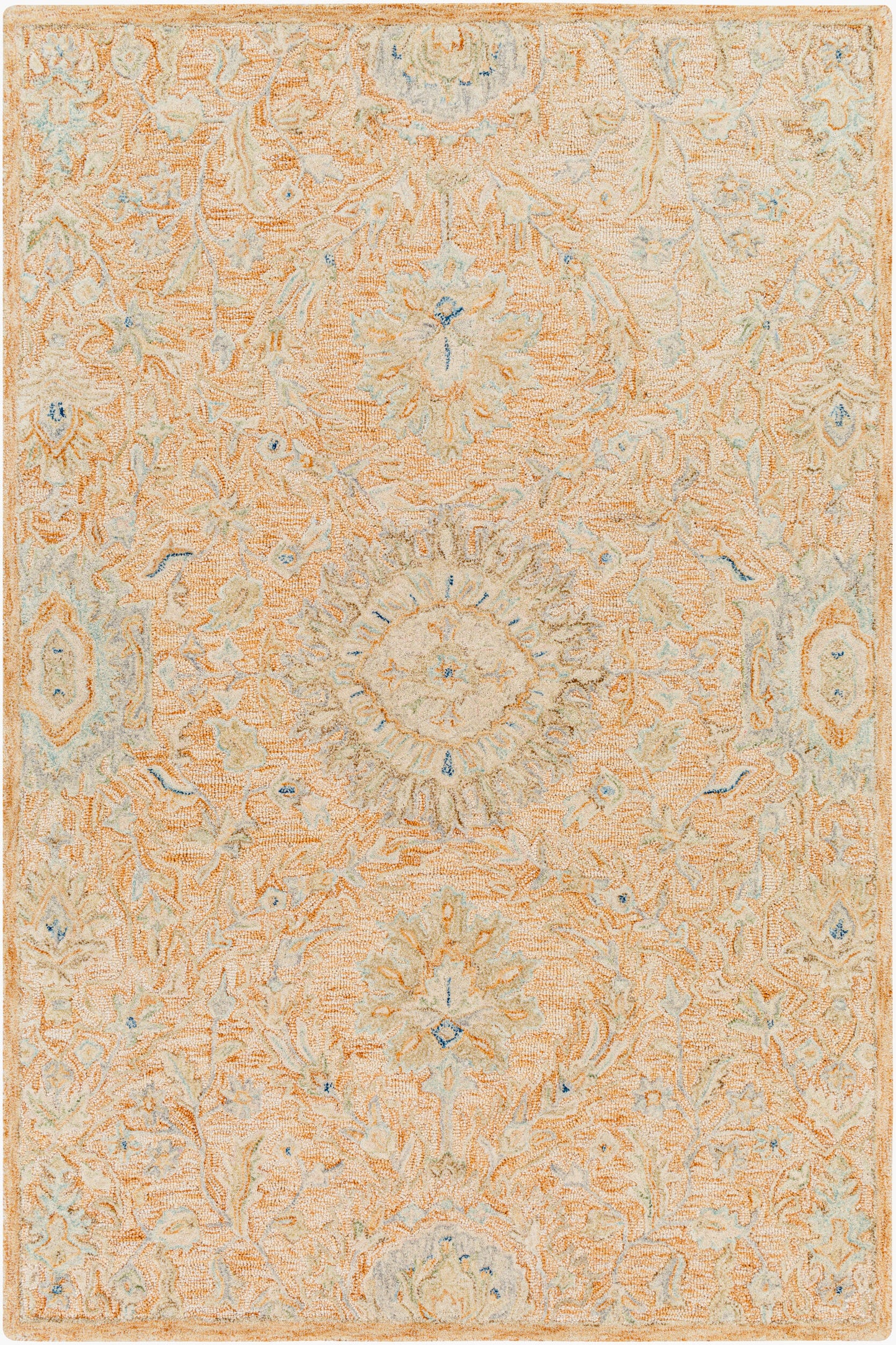 Alfombra decorativa de lana hecha a mano Lazio LAZ-2303 de 2' x 3'