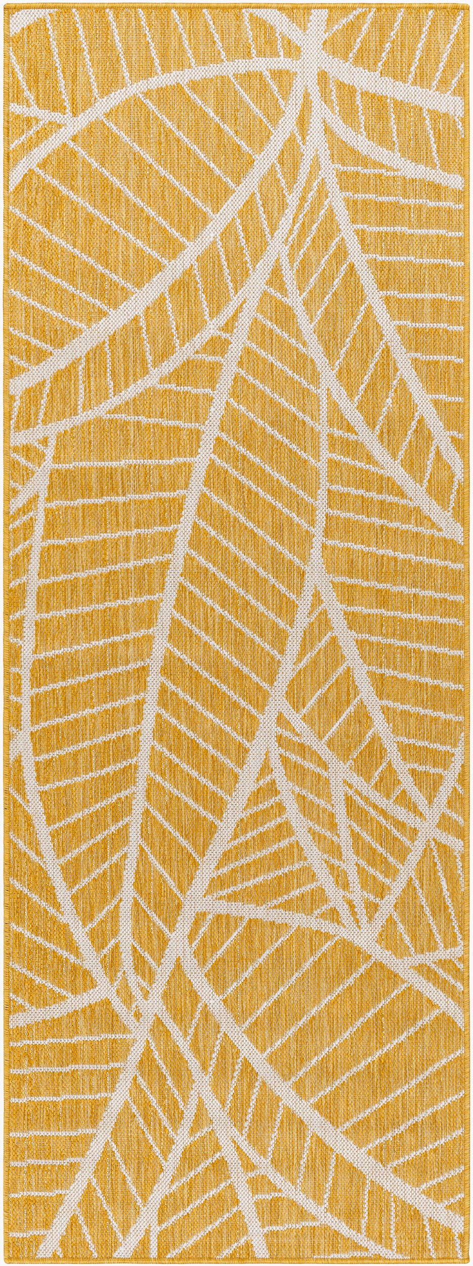 Long Beach LBH-2304 7ft Runner Machine Woven Indoor/Outdoor Runner Rug