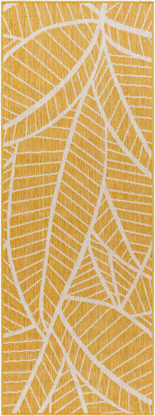 Long Beach LBH-2304 7ft Runner Machine Woven Indoor/Outdoor Runner Rug