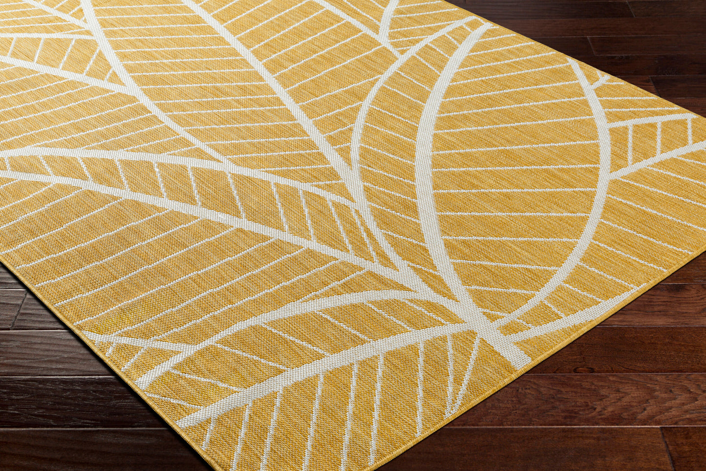 Long Beach LBH-2304 7ft Runner Machine Woven Indoor/Outdoor Runner Rug