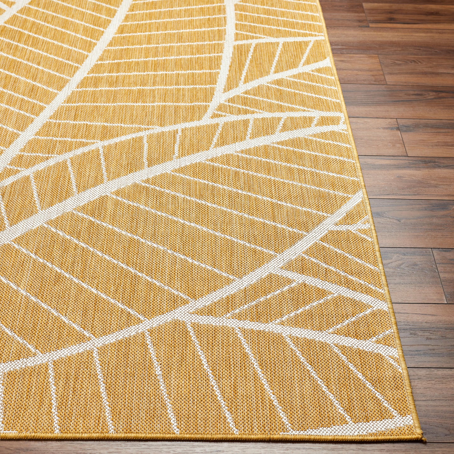 Long Beach LBH-2304 7ft Runner Machine Woven Indoor/Outdoor Runner Rug