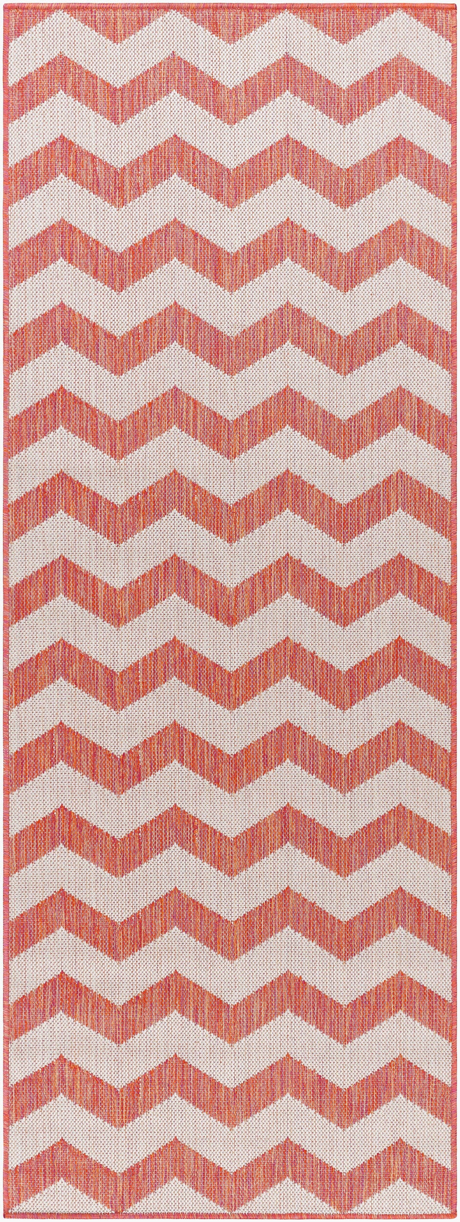 Long Beach LBH-2310 7ft Runner Machine Woven Indoor/Outdoor Runner Rug