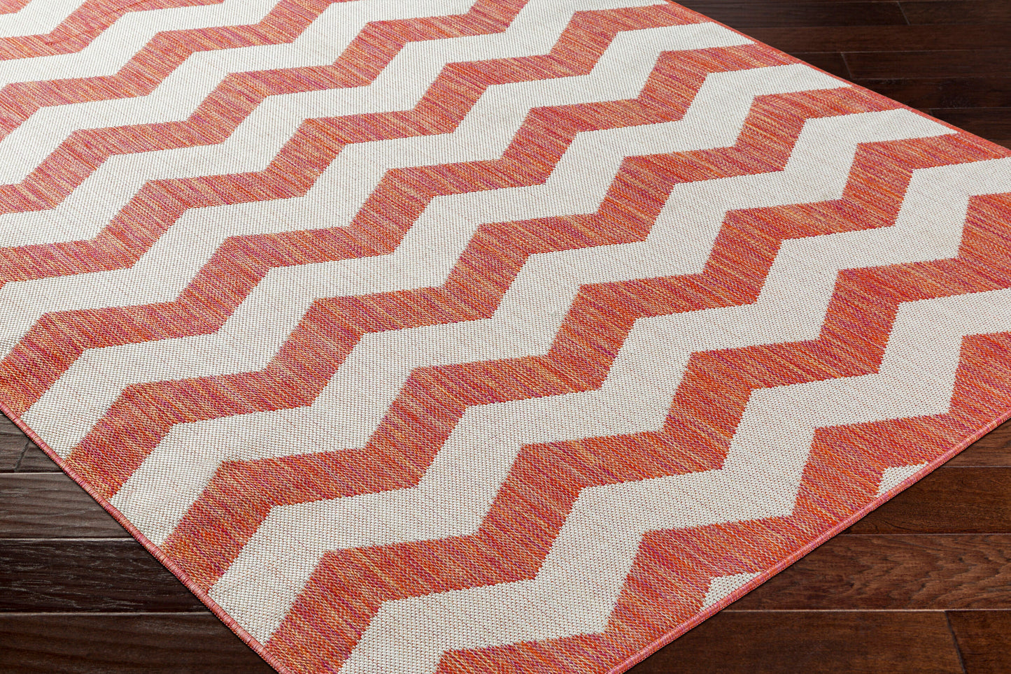 Long Beach LBH-2310 7ft Runner Machine Woven Indoor/Outdoor Runner Rug