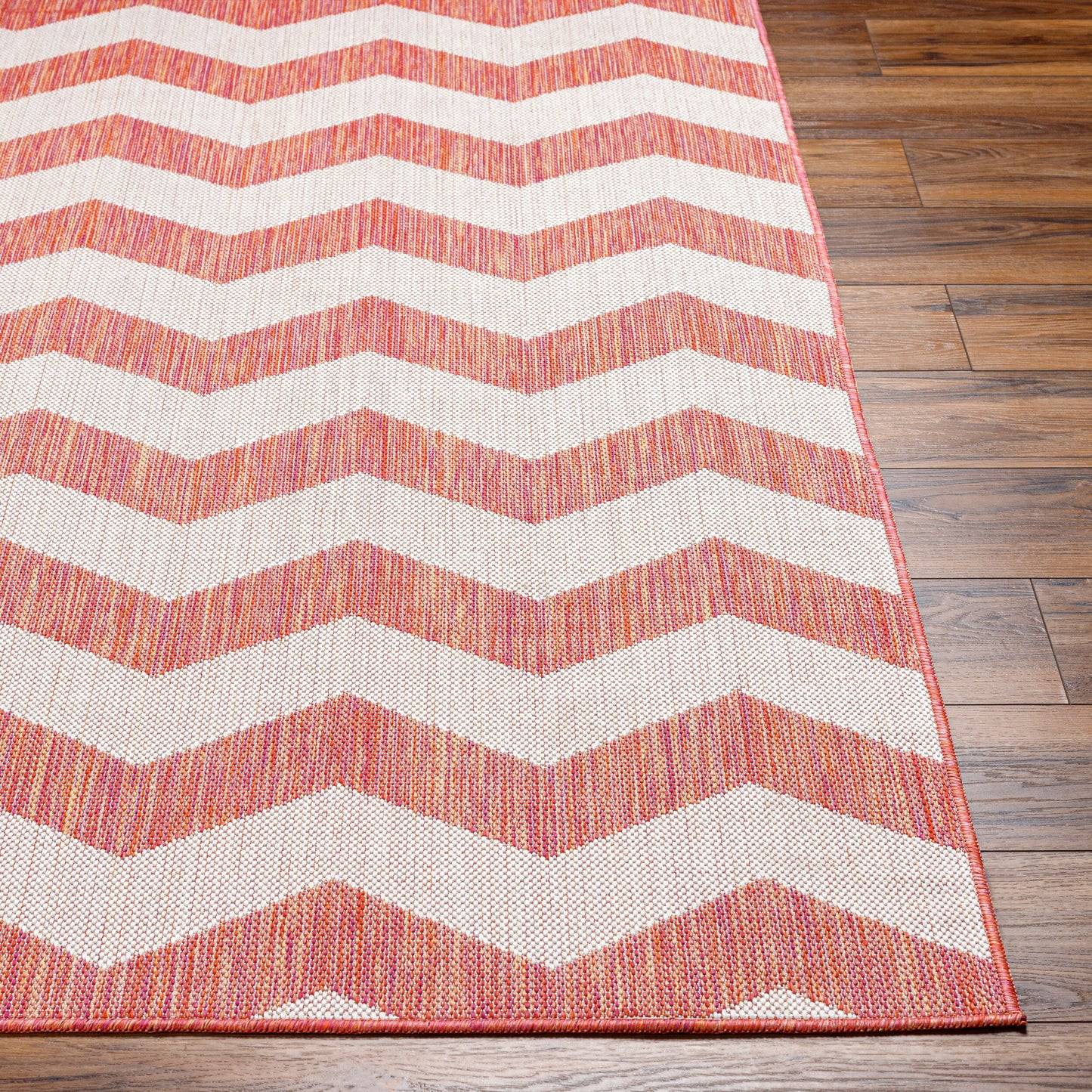 Long Beach LBH-2310 7ft Runner Machine Woven Indoor/Outdoor Runner Rug