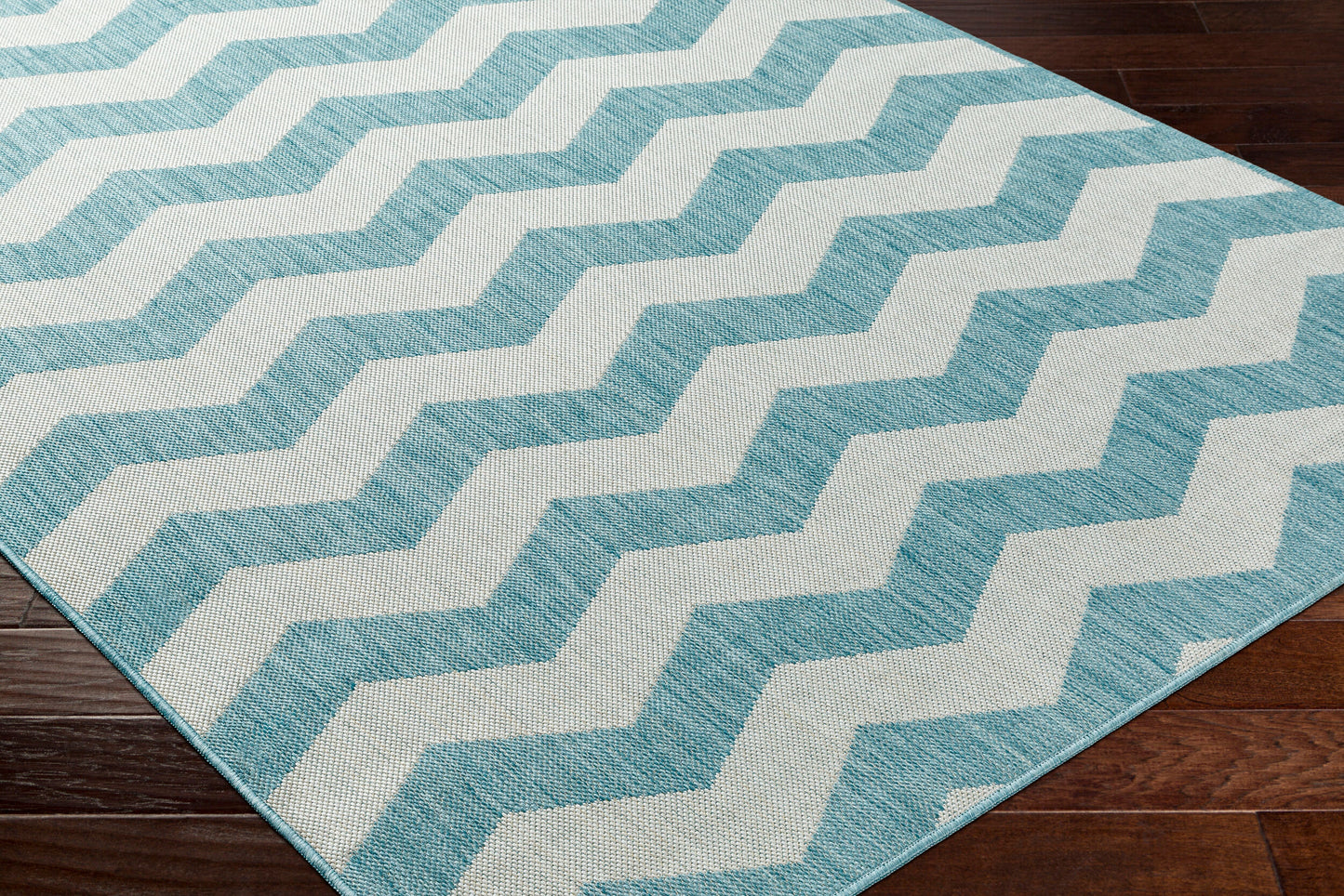 Long Beach LBH-2311 7ft Runner Machine Woven Indoor/Outdoor Runner Rug