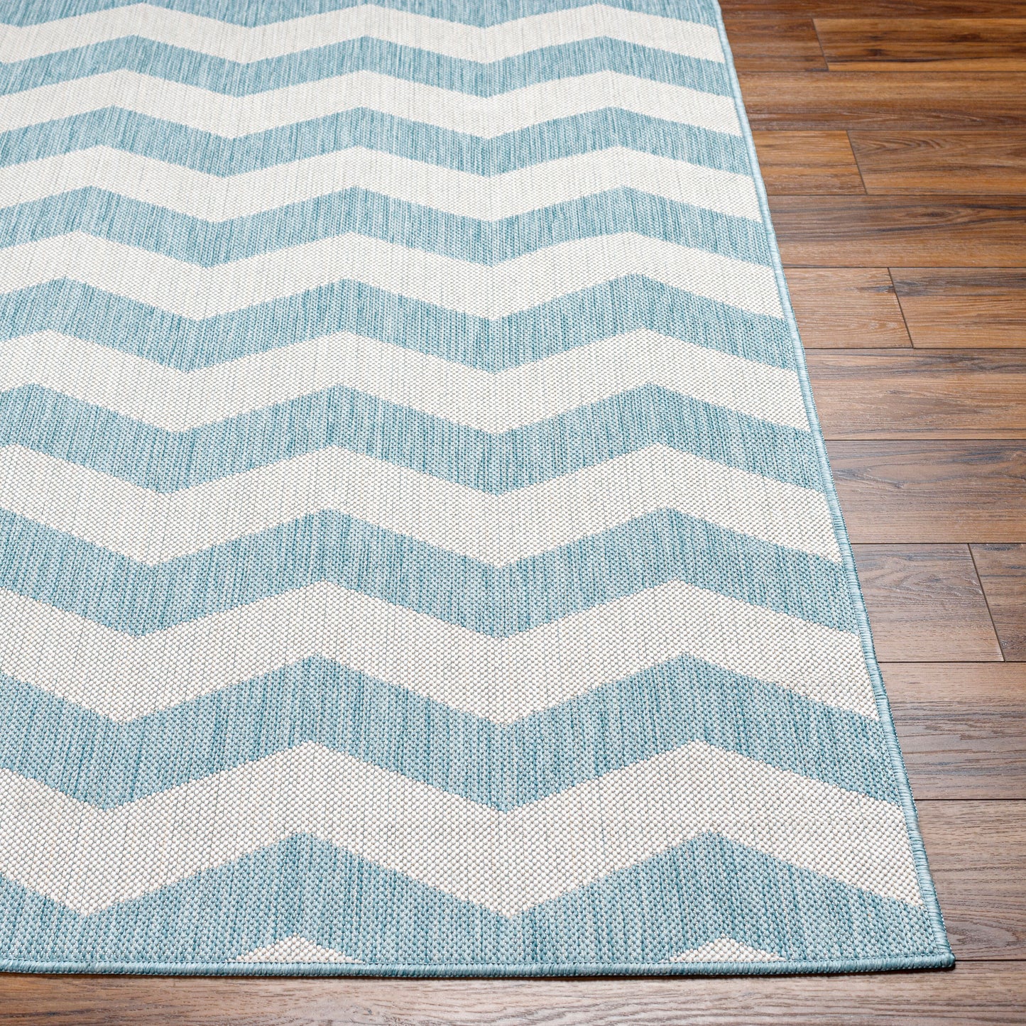 Long Beach LBH-2311 7ft Runner Machine Woven Indoor/Outdoor Runner Rug