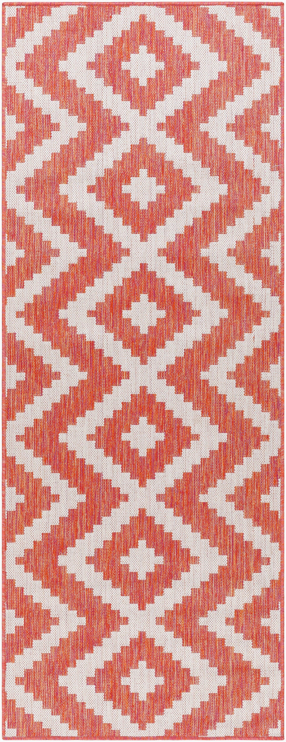Long Beach LBH-2313 7ft Runner Machine Woven Indoor/Outdoor Runner Rug