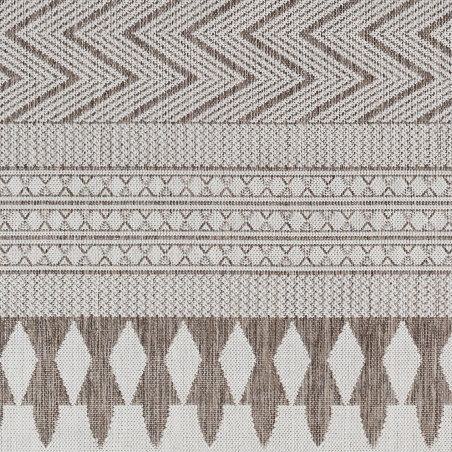 Long Beach LBH-2320 7ft Runner Machine Woven Indoor/Outdoor Runner Rug