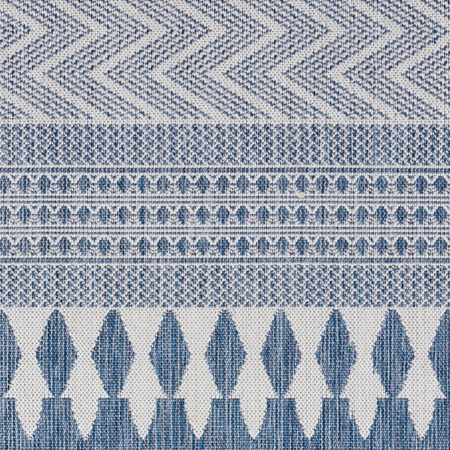 Long Beach LBH-2324 7ft Runner Machine Woven Indoor/Outdoor Runner Rug