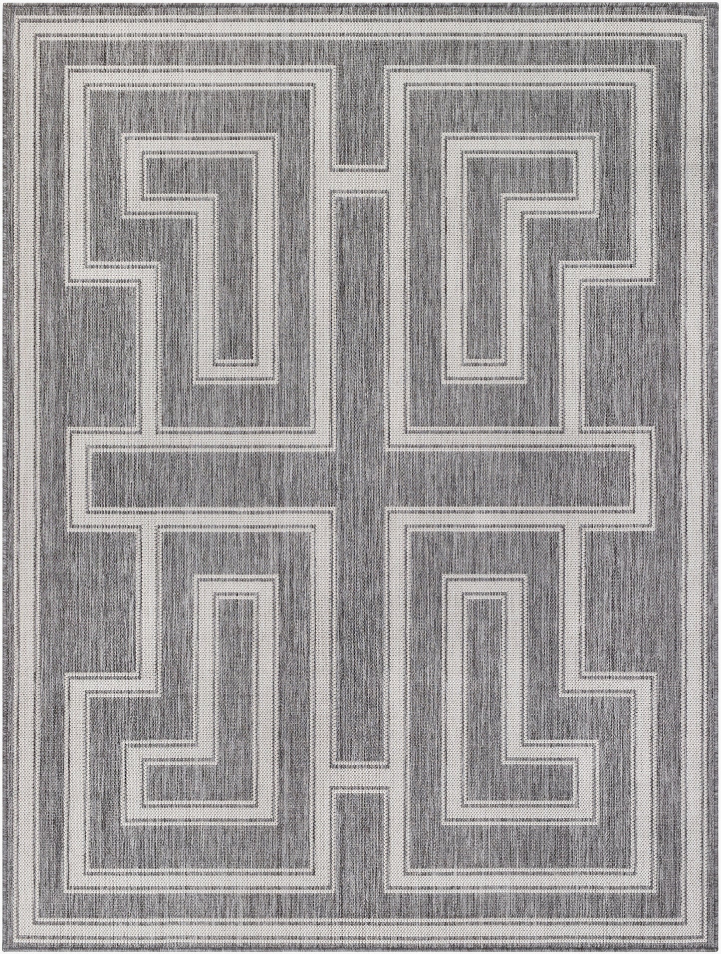 Long Beach LBH-2342 5' x 7' Machine Woven Indoor/Outdoor Area Rug