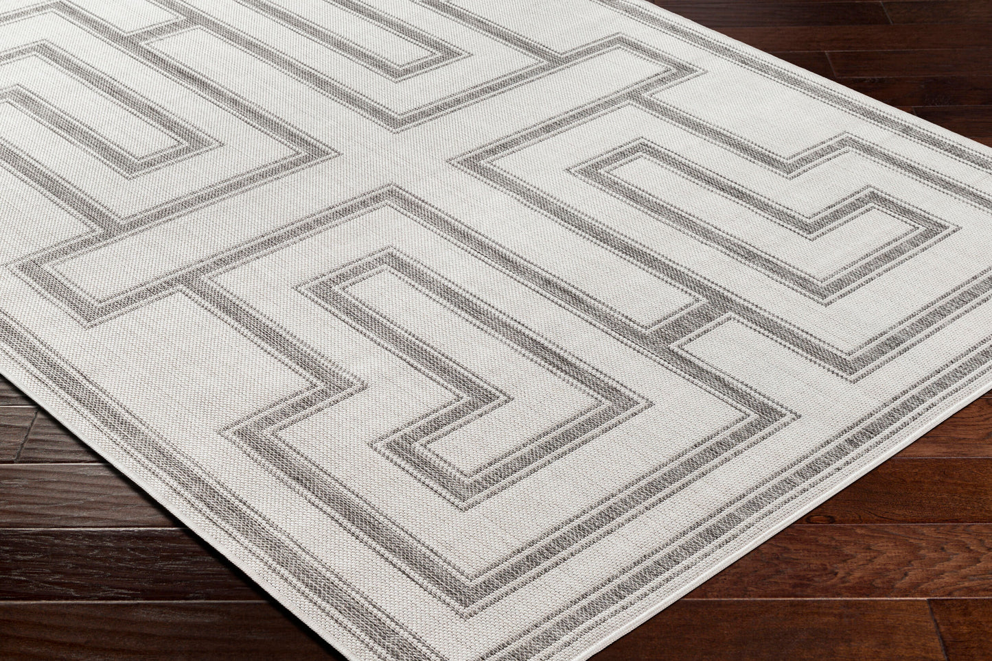 Long Beach LBH-2343 6' x 9' Machine Woven Indoor/Outdoor Area Rug