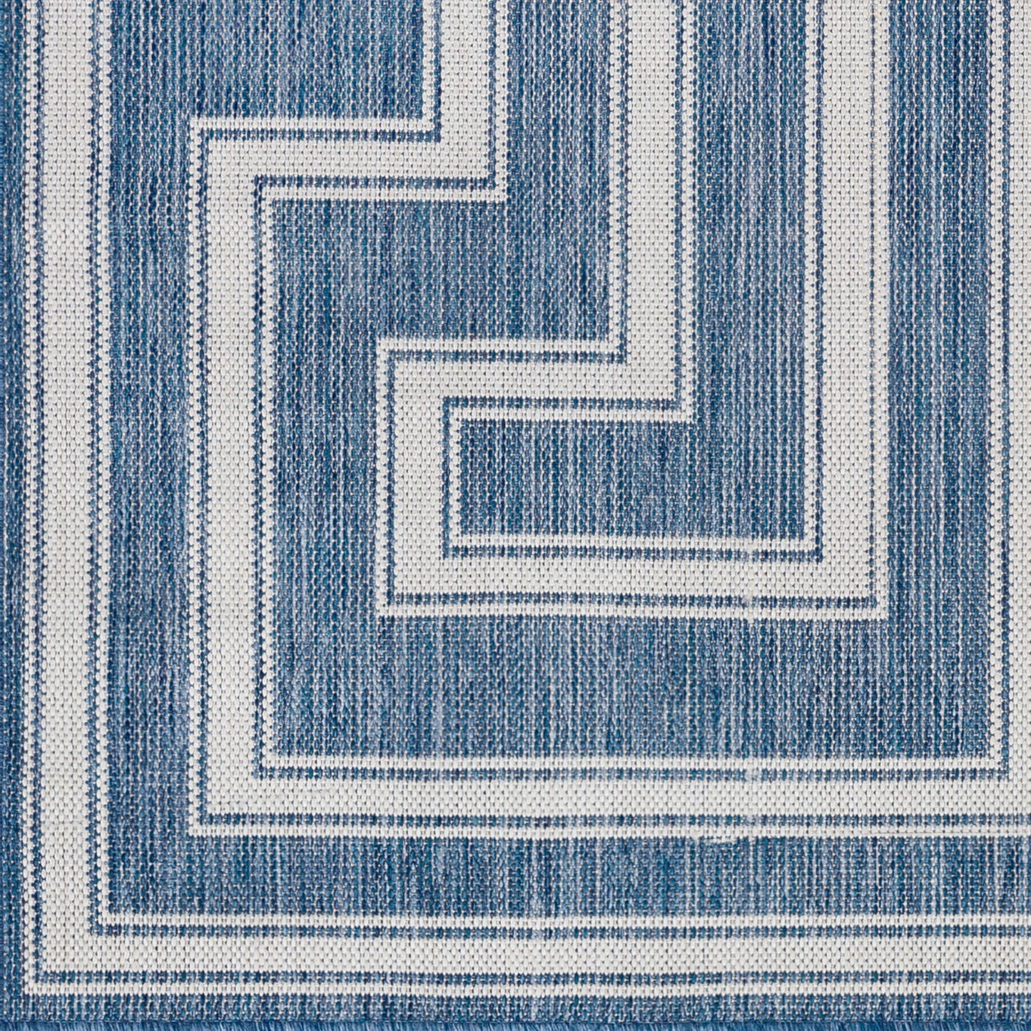 Long Beach LBH-2345 7ft Runner Machine Woven Indoor/Outdoor Runner Rug