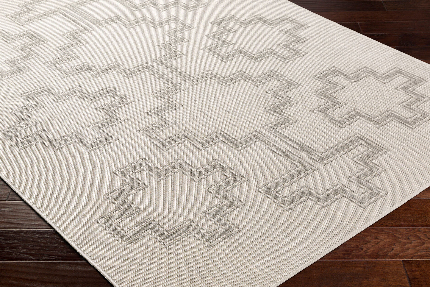 Long Beach LBH-2346 8' x 10' Machine Woven Indoor/Outdoor Area Rug