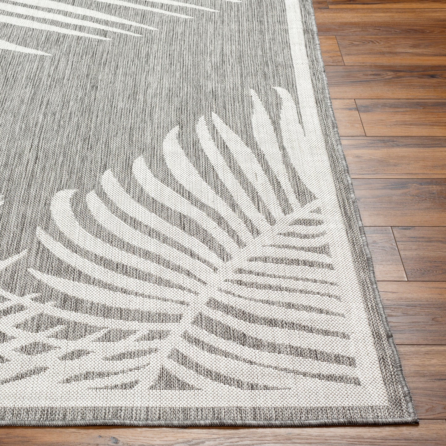 Long Beach LBH-2350 7ft Runner Machine Woven Indoor/Outdoor Runner Rug