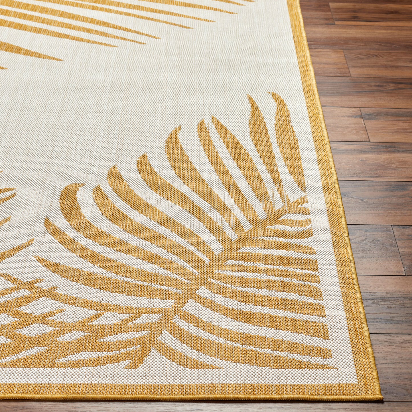 Long Beach LBH-2355 7ft Runner Machine Woven Indoor/Outdoor Runner Rug