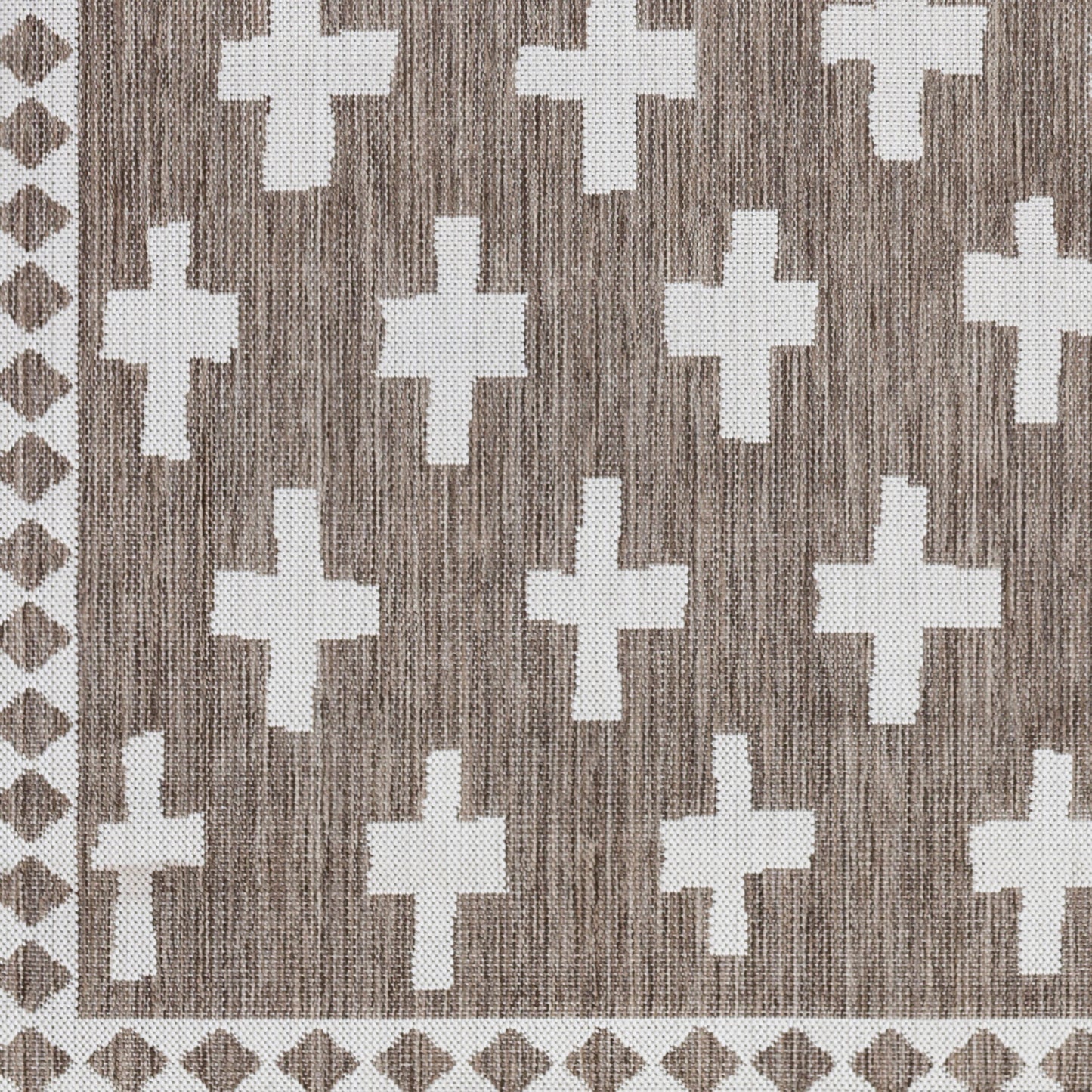 Long Beach LBH-2358 7ft Runner Machine Woven Indoor/Outdoor Runner Rug