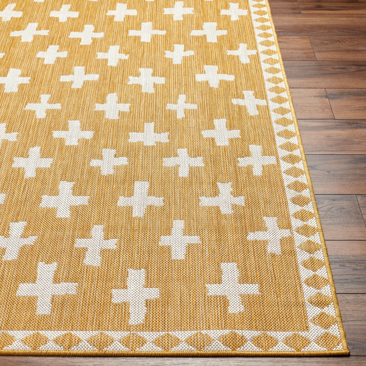 Long Beach LBH-2364 7ft Runner Machine Woven Indoor/Outdoor Runner Rug
