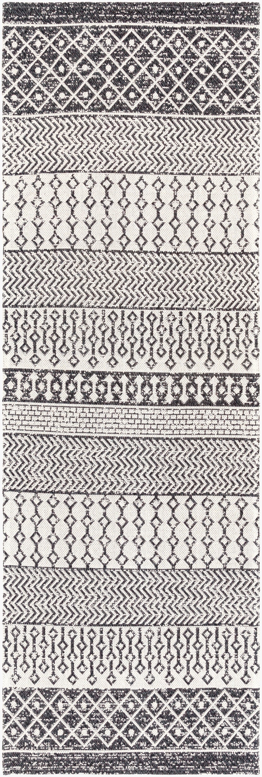 La Casa LCS-2306 7ft Runner Machine Woven Washable Runner Rug