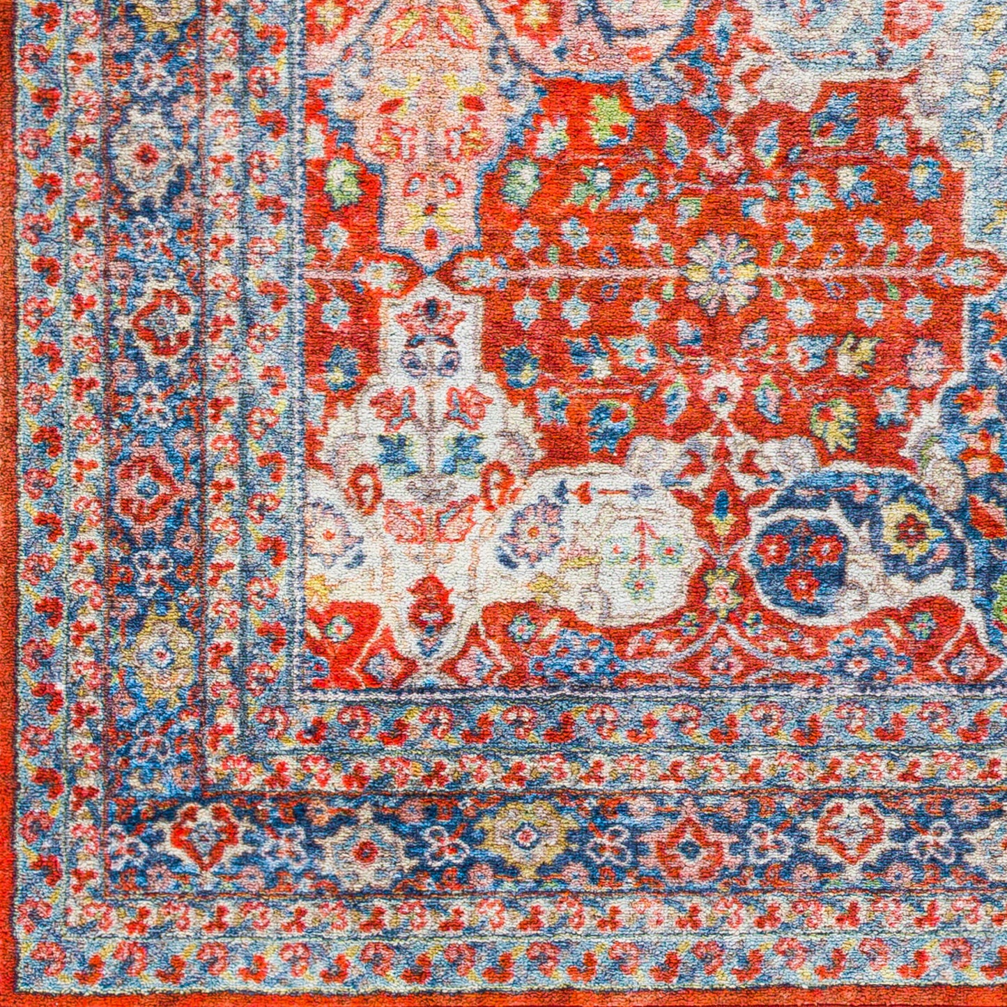 Leicester LEC-2301 3' x 4' Machine Woven Washable Accent Rug