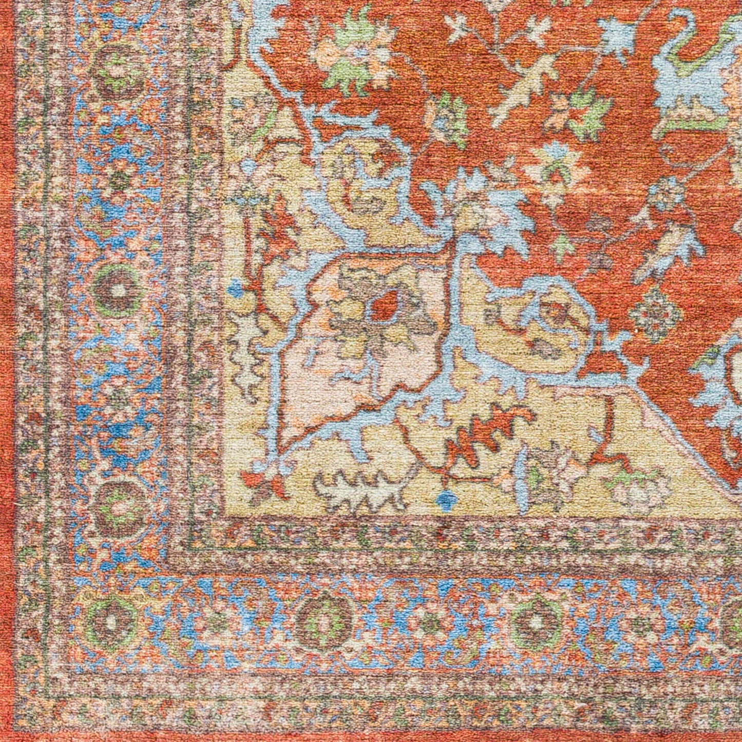 Leicester LEC-2304 9' x 12' Machine Woven Washable Area Rug