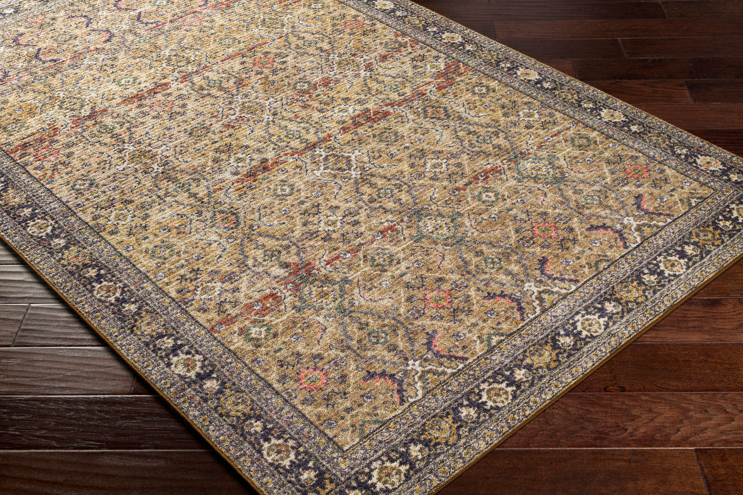 Leicester LEC-2305 4' x 6' Machine Woven Washable Area Rug