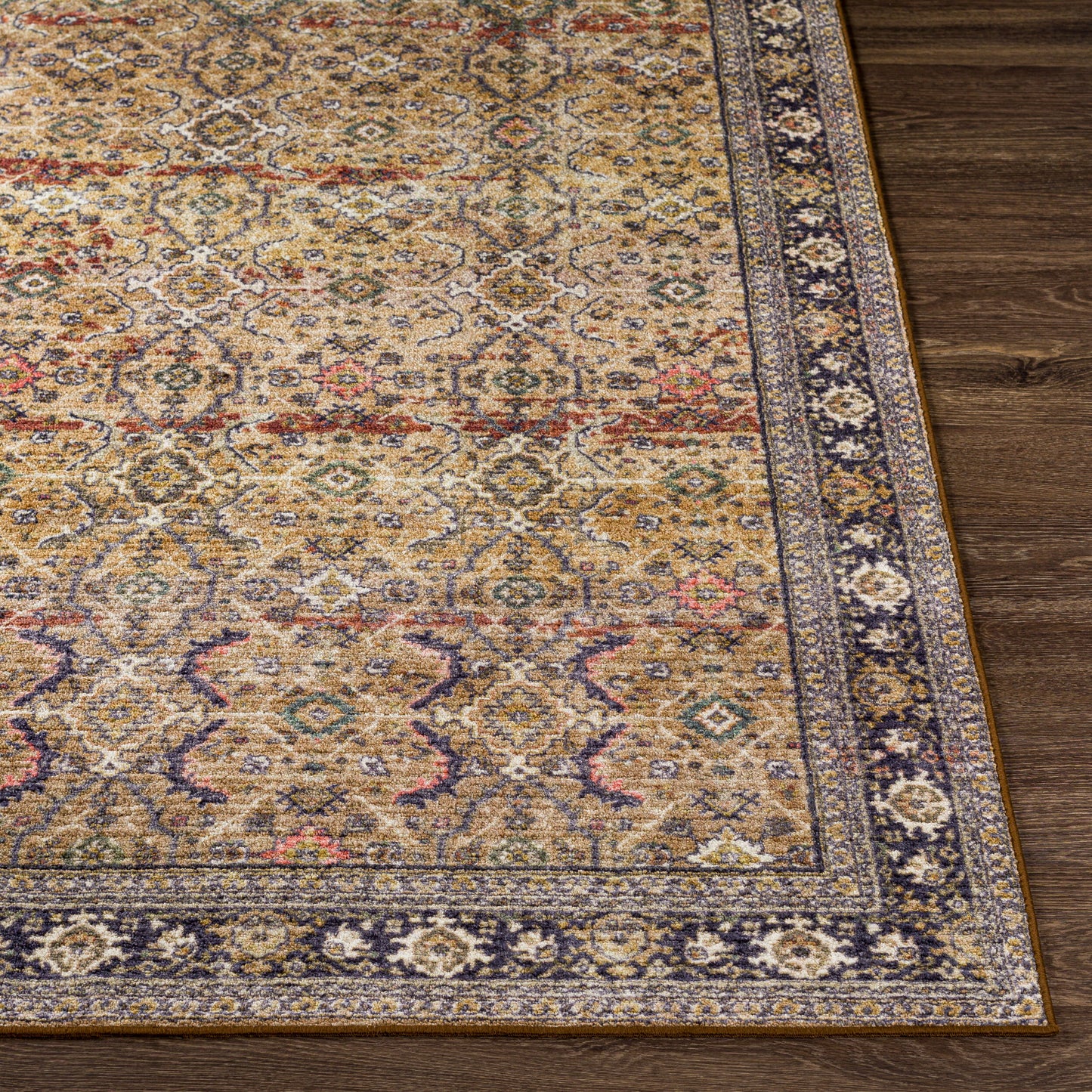 Leicester LEC-2305 4' x 6' Machine Woven Washable Area Rug