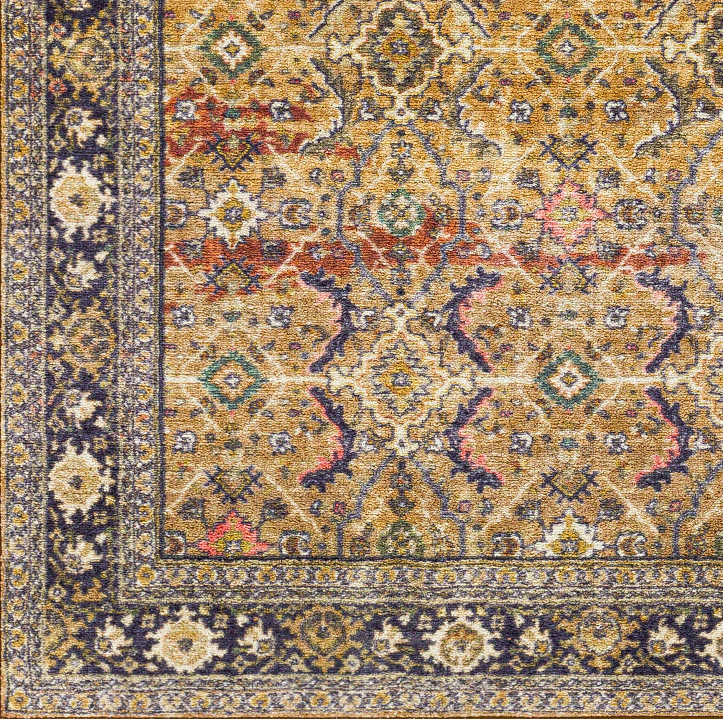 Leicester LEC-2305 4' x 6' Machine Woven Washable Area Rug