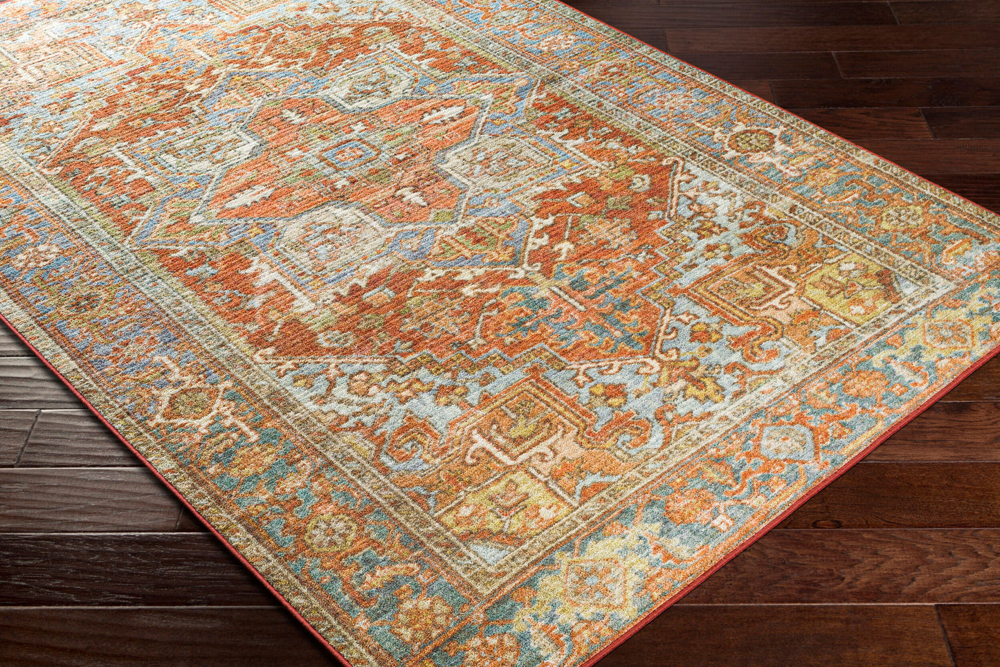 Leicester LEC-2306 6' x 9' Machine Woven Washable Area Rug