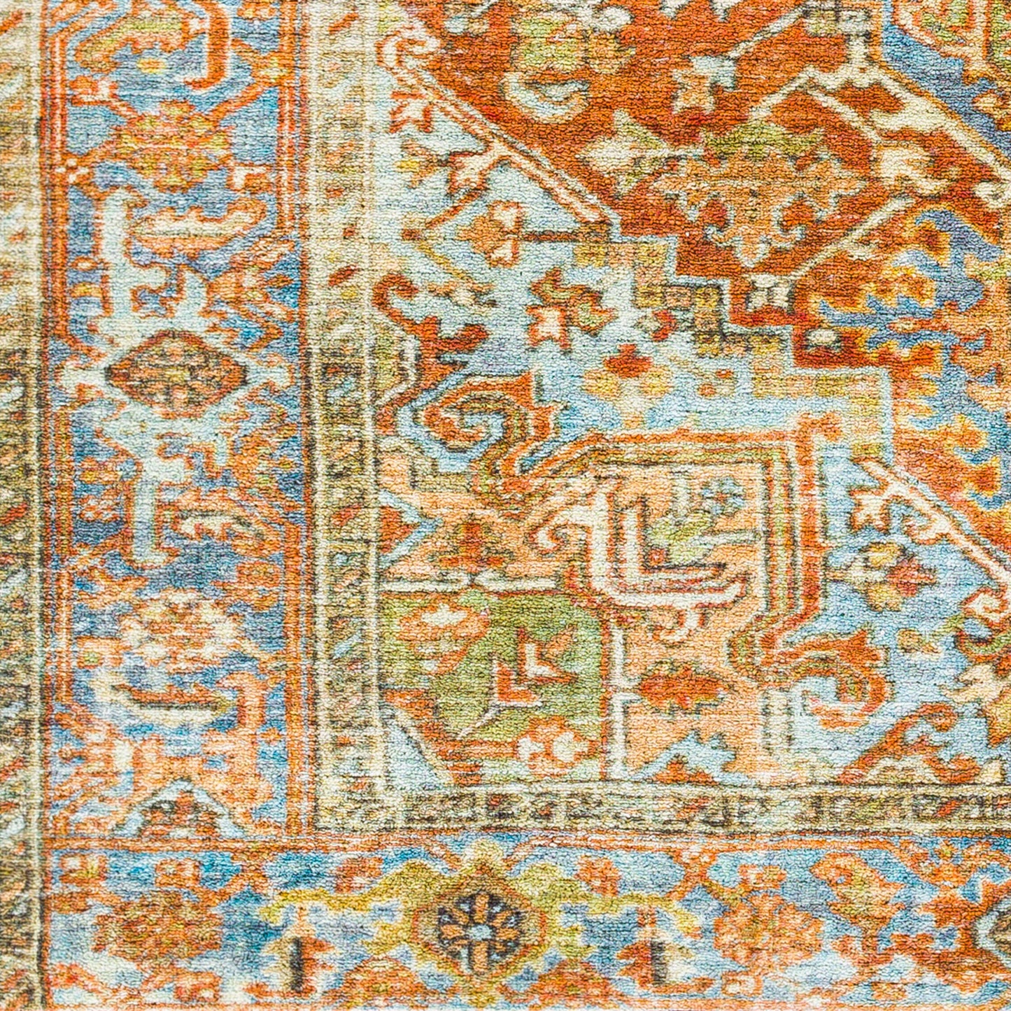 Leicester LEC-2306 6' x 9' Machine Woven Washable Area Rug