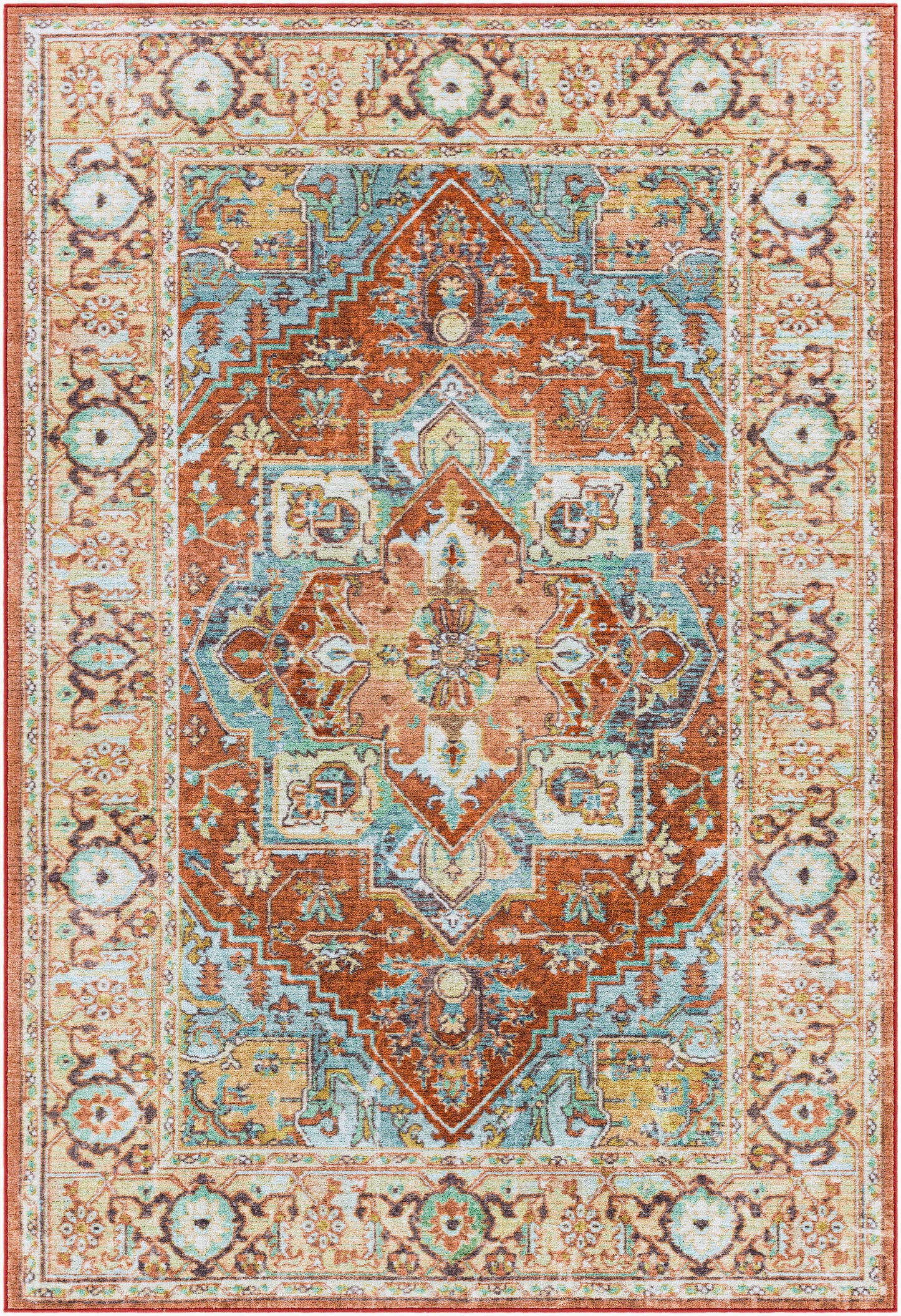 Leicester LEC-2307 9' x 12' Machine Woven Washable Area Rug
