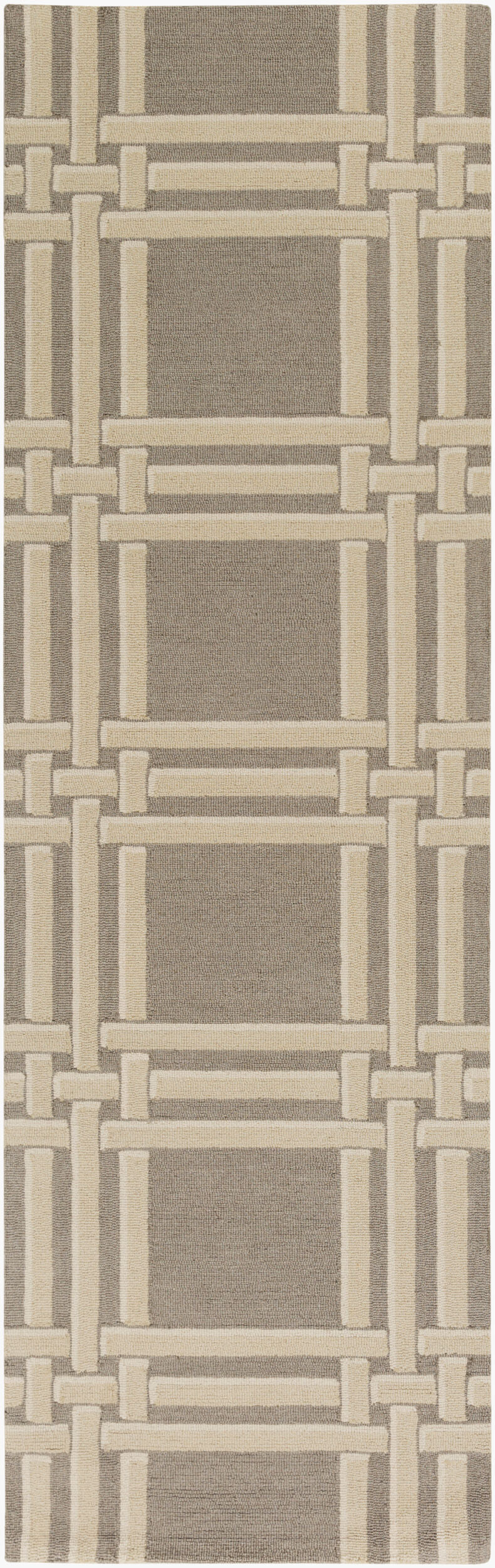 Lockhart LKH-9007 8ft Runner Handmade Wool Runner Rug