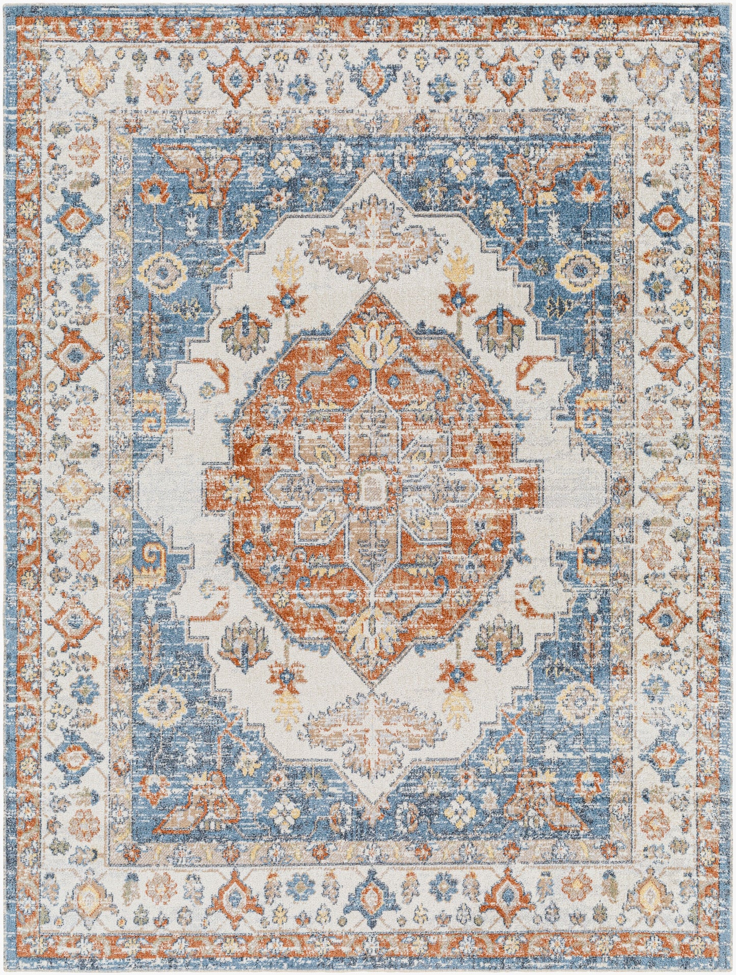 Lillian LLL-2305 5' x 7' Machine Woven Washable Area Rug