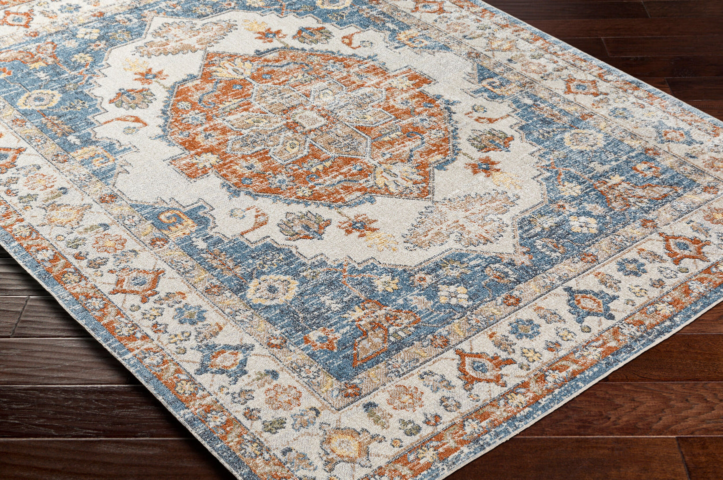 Lillian LLL-2305 5' x 7' Machine Woven Washable Area Rug