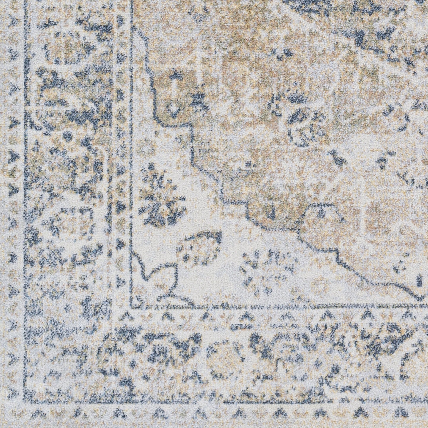 Lillian LLL-2309 6ft Round Machine Woven Washable Area Rug