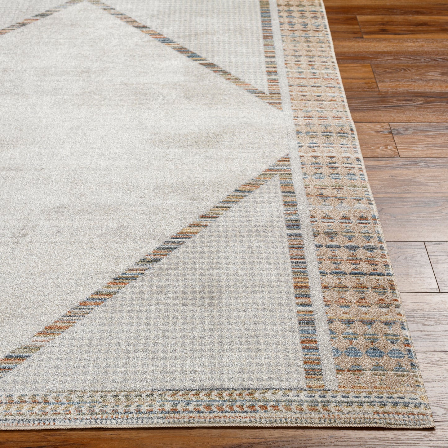 Lillian LLL-2312 6ft Round Machine Woven Washable Area Rug