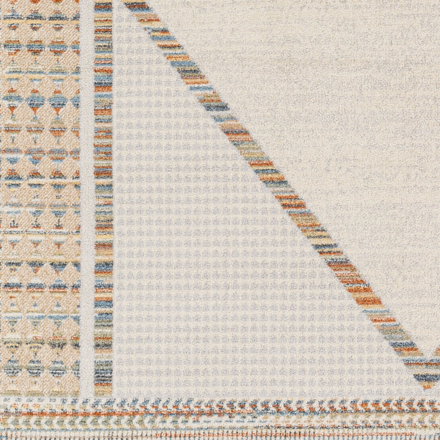 Lillian LLL-2312 6ft Round Machine Woven Washable Area Rug