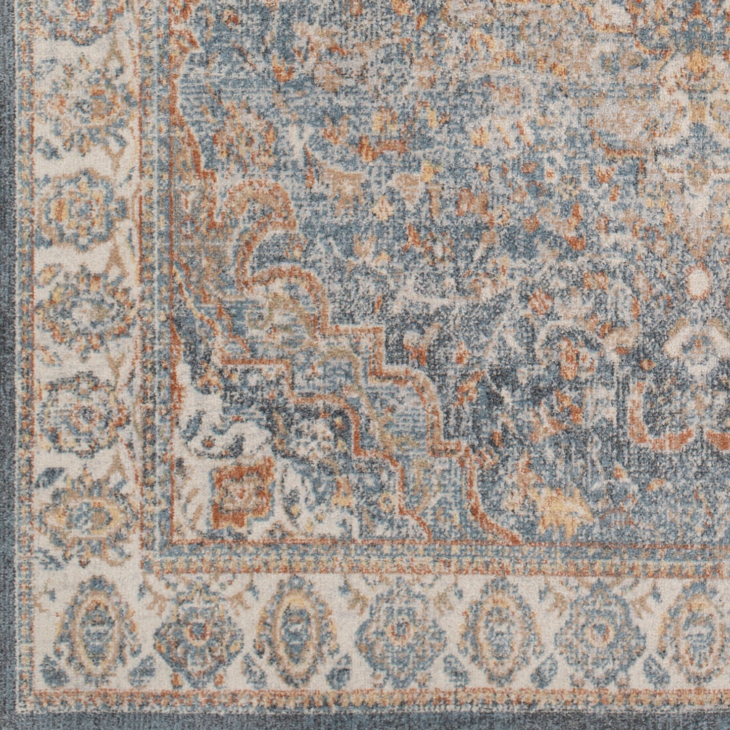 Lillian LLL-2321 6ft Round Machine Woven Washable Area Rug