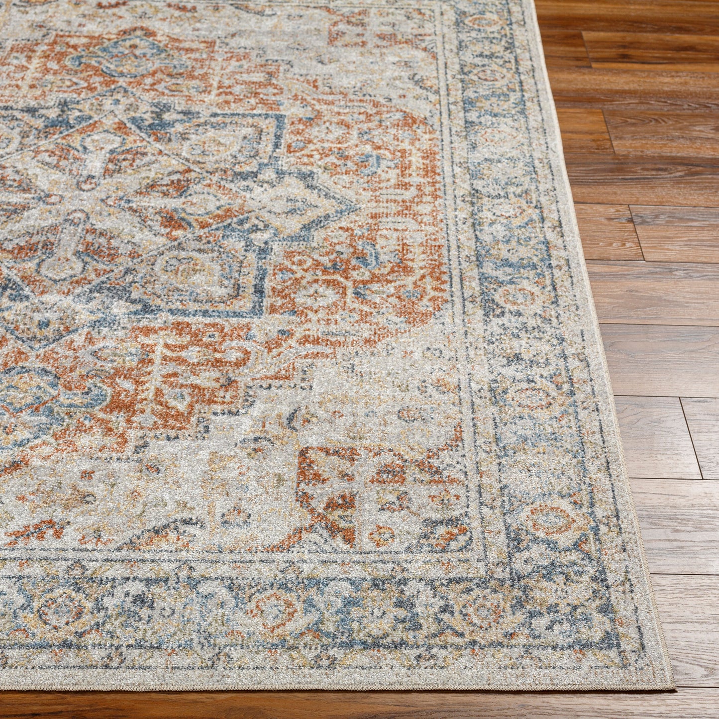 Lillian LLL-2331 6ft Round Machine Woven Washable Area Rug