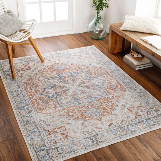 Lillian LLL-2331 6' x 9' Machine Woven Washable Area Rug